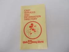 VTG 1974 WALT DISNEY WORLD Cast Services & Information Directory CAST EXCLUSIVE