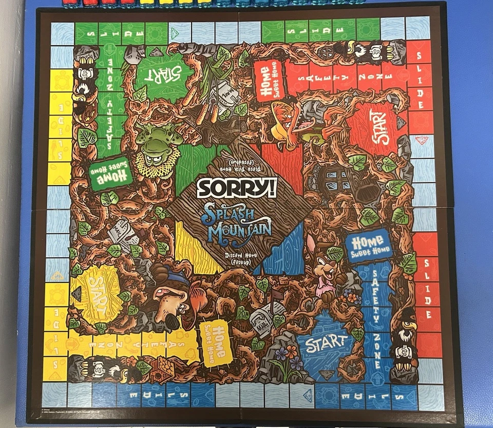 Sorry! Splash Mountain Board Game Disney Theme Park Edition Complete Parker Rare - Image 3 of 4