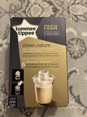 Tommee Tippee Closer to Nature Milk Powder Dispensers 6 Pack