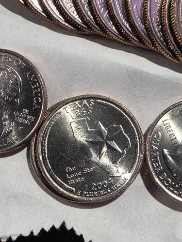 2004 P Texas State Quarter. BU from original bank Roll, Free Shipping