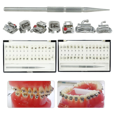 Dental Damon Q Self Ligating Brackets Orthodontic Braces Metal Roth MBT 022 345