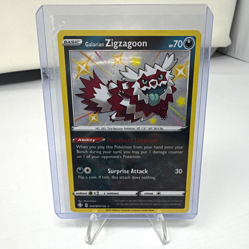 The Pokémon Company Galarian Zigzagoon SV078/SV122 Shiny Holo Rare Holo