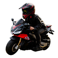 6 MPH 24V Kids Electric Motorcycle Ride on Dirt Bike w/ LED MP3 Bluetooth Music