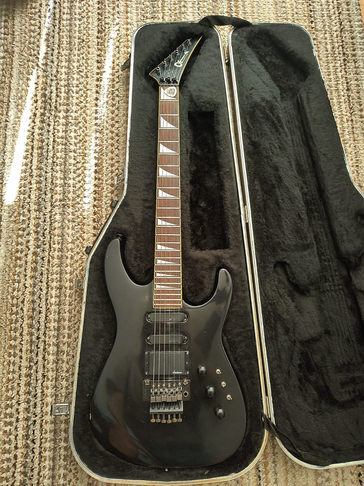 1980s Charvel Model 6 HSS Black /  Original Hard Case