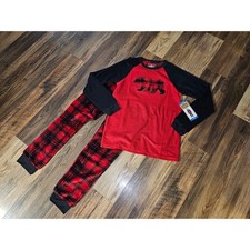 Eddie Bauer Family Pajamas Kids 2-Piece Pajama Set Size Large w/ Pockets New