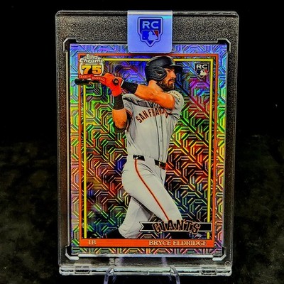 Bryce Eldridge RARE ROOKIE TRAIN TRACKS RC SP REFRACTOR | INVESTMENT CARD Giants