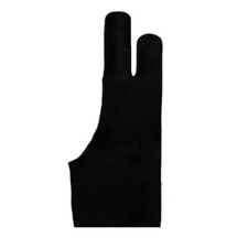 2 Finger Anti-fouling Drawing Glove Graphics For Right Tablet Black 10pc Artist
