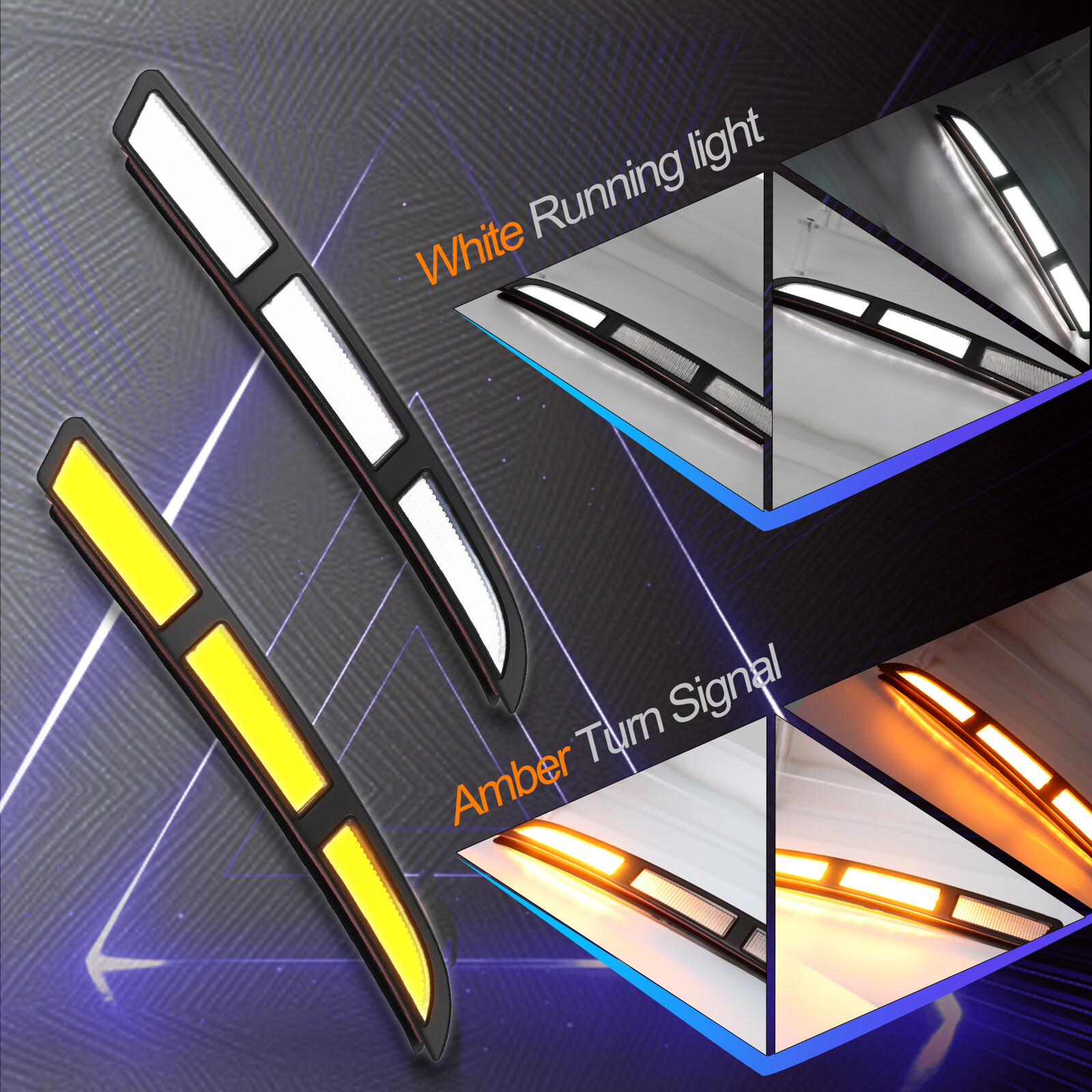 LED Daytime Running Light Turn Signal Fog Lamps DRL for Hyundai Tucson 2022-2024