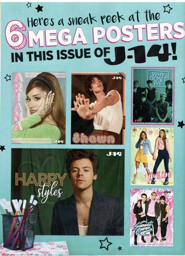 J-14 Magazin März 2021 mit Shawn Mendes Ariana Grande Harry Styles Postern - Bild 12 von 12