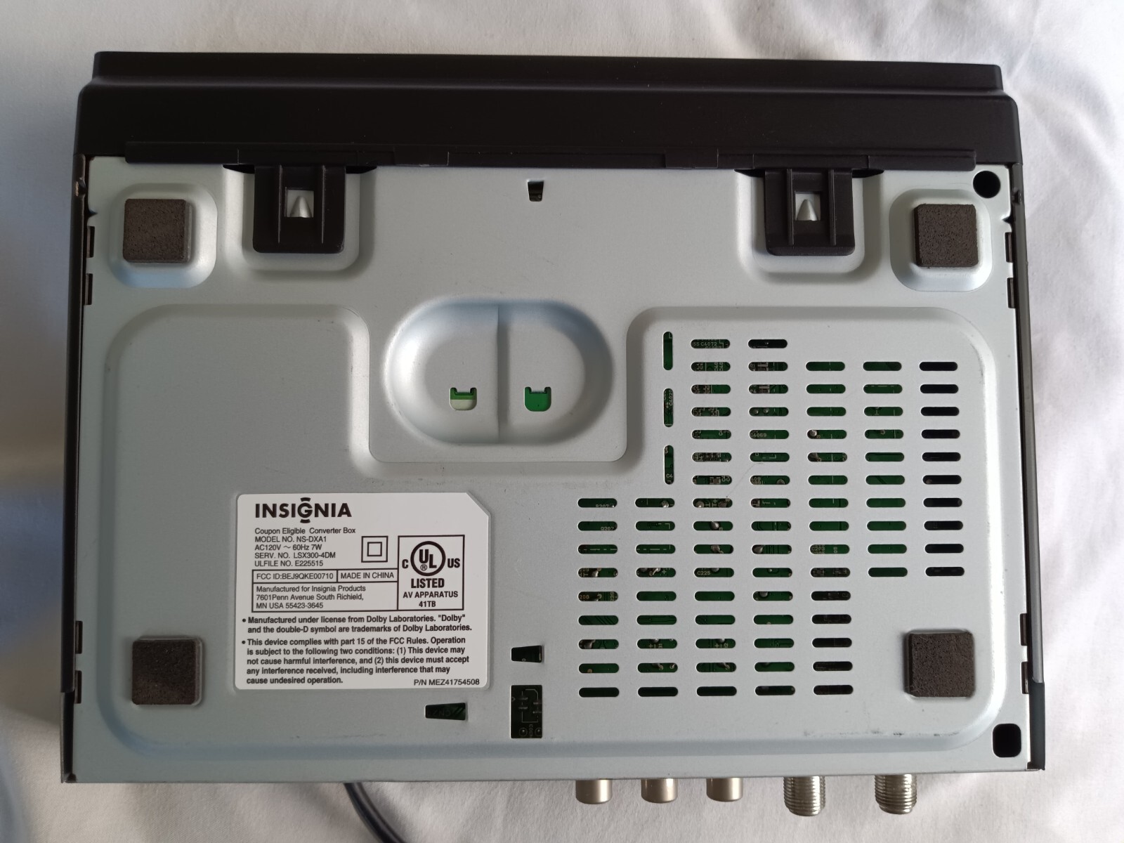 Insignia NSDXA1APT Digital to Analog Converter Box DTV Tuner w