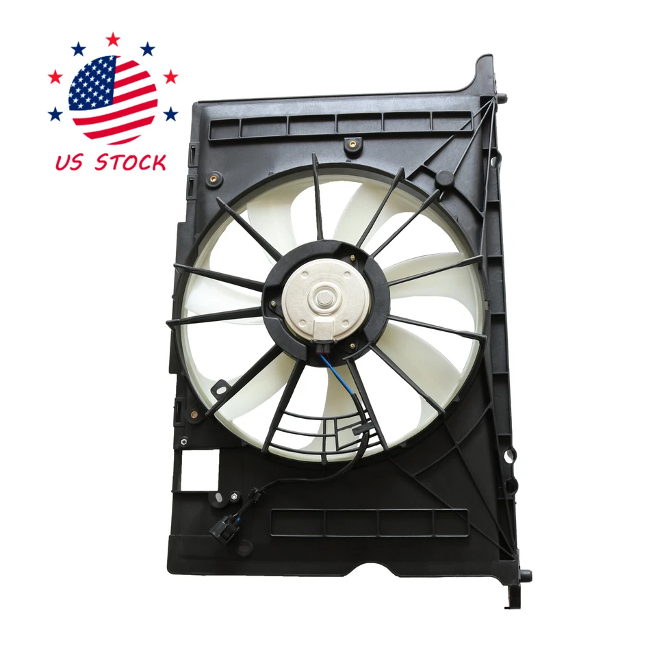 Ventilador de refrigeración condensador radiador para Toyota Corolla 2009-2013 2009-2010 Pontiac Vib Foto 4 de 4