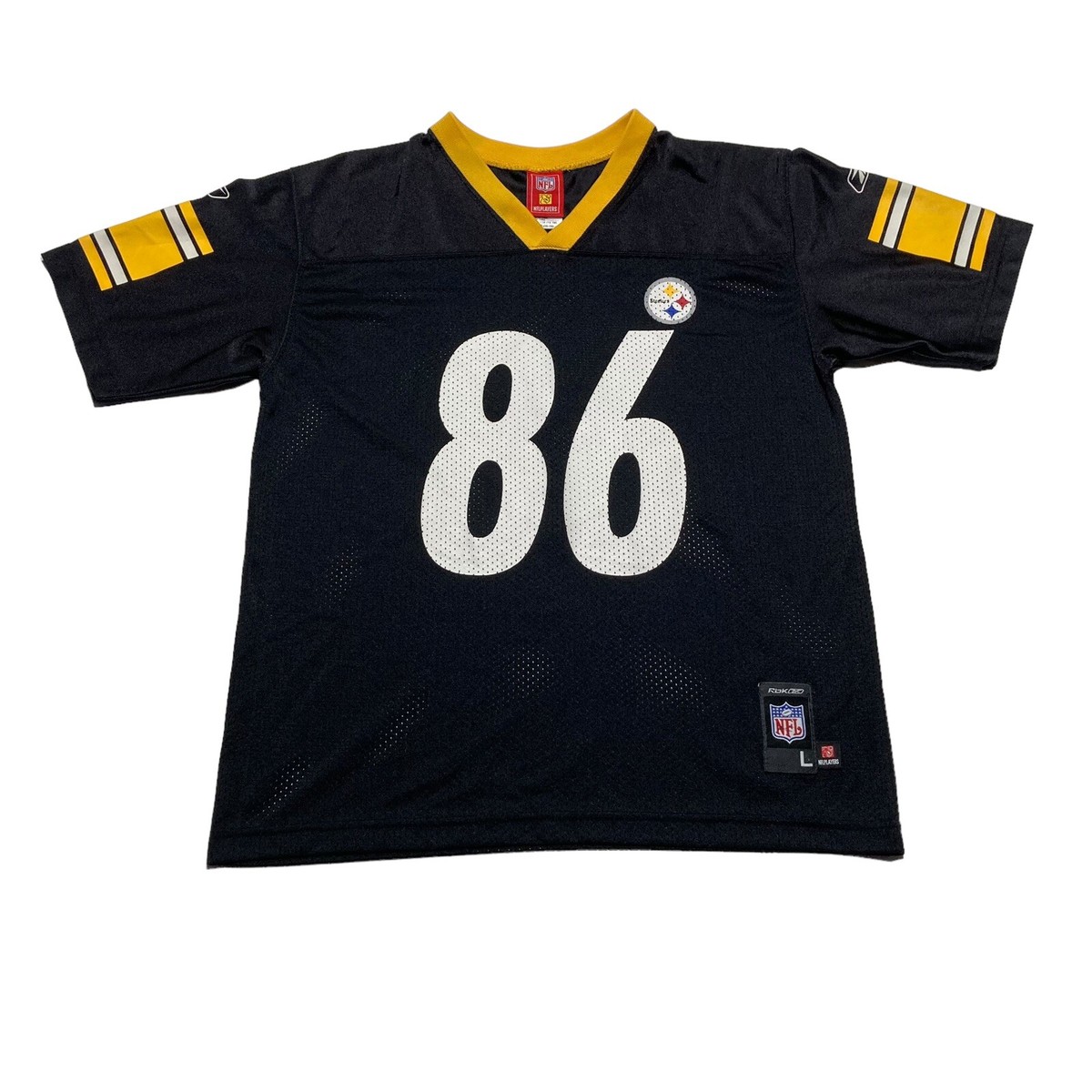 NFL Players Pittsburgh Steelers Hines Ward #86 Black Home Jersey