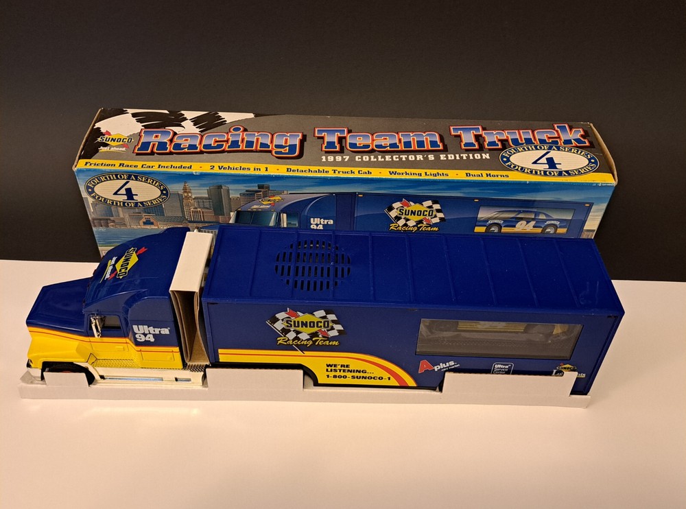 Sunoco Racing Team Truck & Race Car with Electronic Lights & Sounds