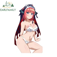 EARLFAMILY 5.1" Sexy Nakano Waifu Anime Car Decal Trunk Auto Body Vinyl Sticker