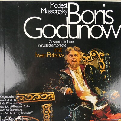 Modest Mussorgsky Boris Godunow in russisch Ivan Petrow eurodisc MELODIA LP-8500