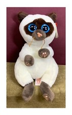2021 TY BEANIE SIAMESE CAT NAMED "MISO" PLUSH/STUFFED ANIMAL- ORIGINAL TAG