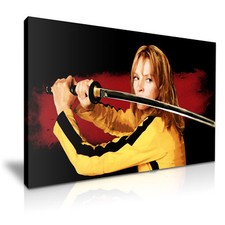 Stampa su tela allungata KILL BILL Beatrix Kiddo arte da parete home deco più dimensioni
