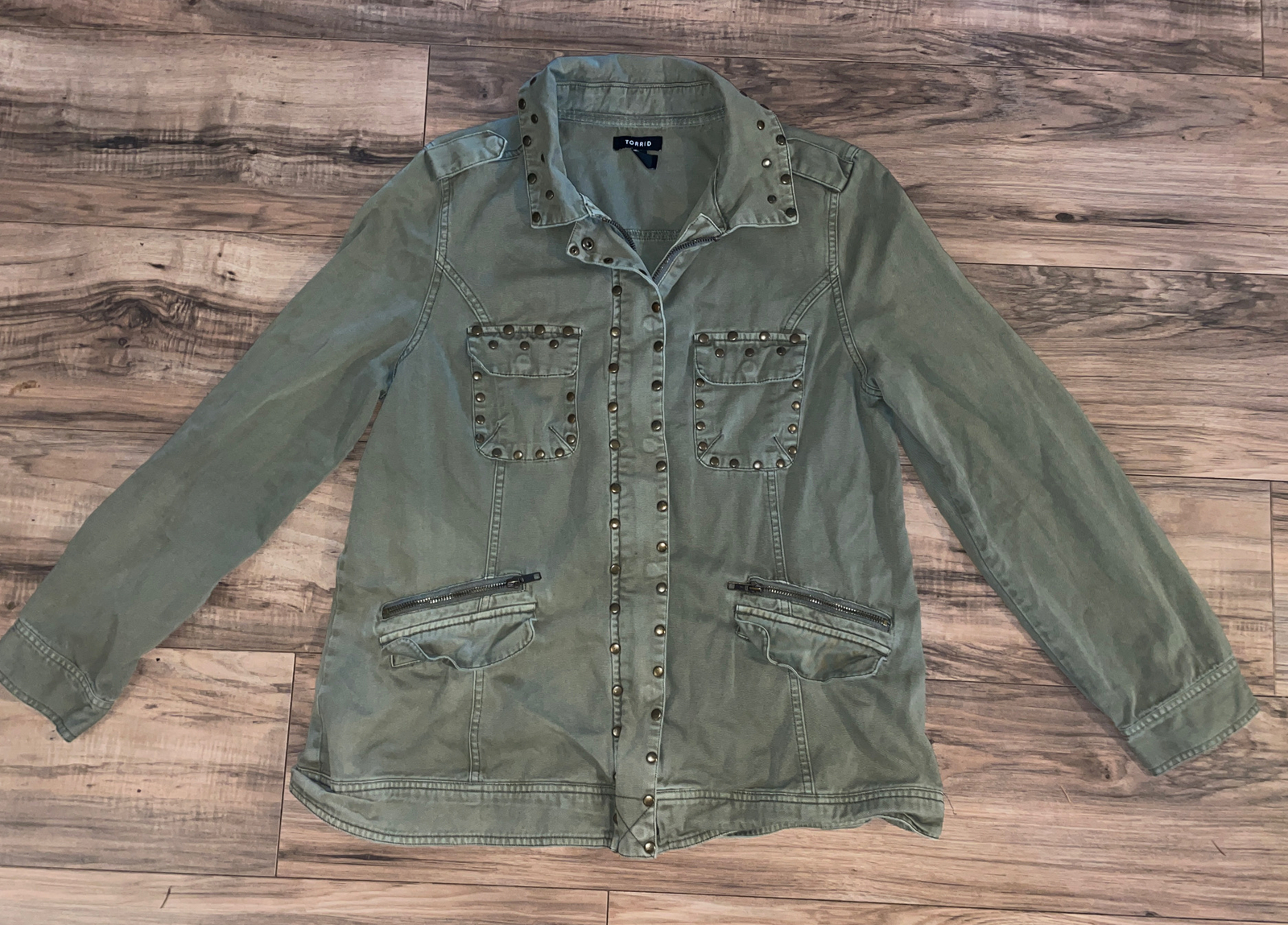 Army Green Military Utility Jacket 