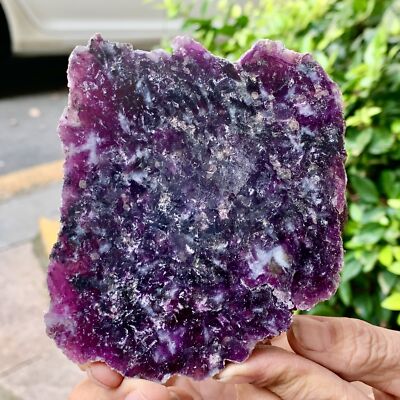 379G Natural Purple Lithium Mica Crystal Specimen Restoration 