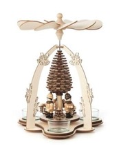Lantern Children in Forest German Tealight Pyramid
