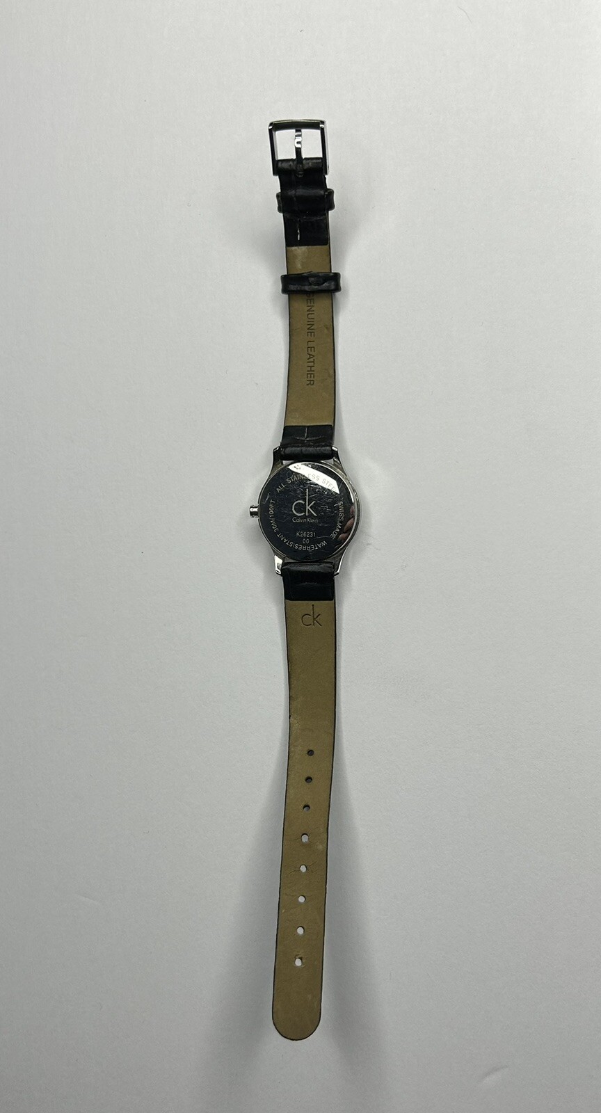 Calvin Klein K26231 Beautiful Numeral Black Dial Ladies CK Watch 