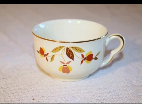 SUPERIOR HALL JEWEL TEA AUTUMN LEAF MARY DUNBAR Ruffled D Flat Coffee Cups Qty 8