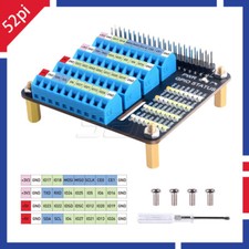 52Pi Raspberry Pi GPIO Screw Terminal Block Breakout Board HAT Expansion Board