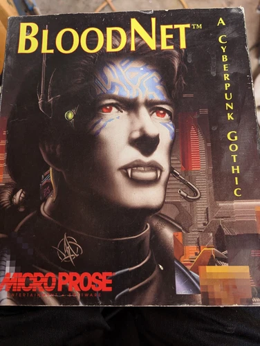 Bloodnet A Cyberpunk Gothic 1993 Big Box /MicroProse/ cd very rare