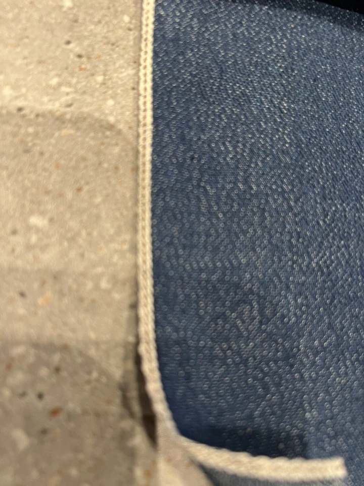 Salvage Chambray Fabric Red Selvedge Cotton Per Yard - Image 2 of 4