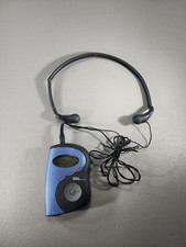 Rio 600 32mb Vintage Blue/black Digital Audio Media Player & Rio Earbuds Works!