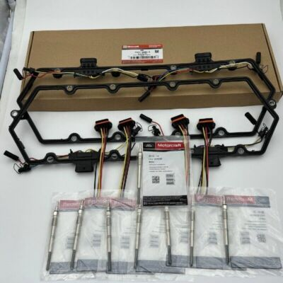 #ad #ad Motorcraft 94 97 Ford 7.3 7.3L Powerstroke Diesel Valve Cover Gaskets Glow Plugs $124.00
