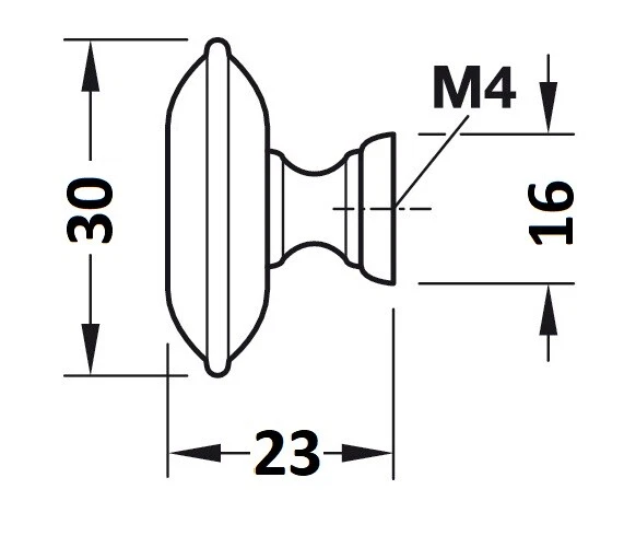 Häfele Möbelknopf Messing Antik Brüniert Schrankknopf Rund Schubladenknopf Retro - Bild 3 von 4
