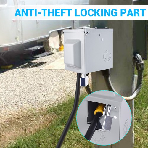 250V 50 Amp Generator Outlet Box RV Power Plug Socket For Generator