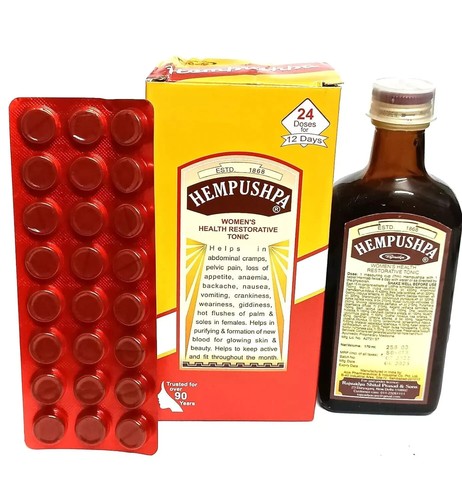 Hempushpa Syrup 170ml For Women's Hormonal Balance & Uterine Tonic - Picture 12 of 12