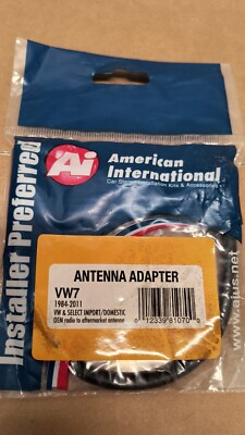 NOS American International 1984-2011 Volkswagen OEM Radio Antenna Adapter [NEW]