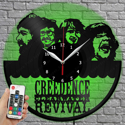 LED Clock CCR 60's Vinyl Record Wall Clock Led Light Wall Clock 3043