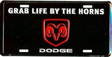 Dodge License Plate Embossed Metal New Old Stock 2122