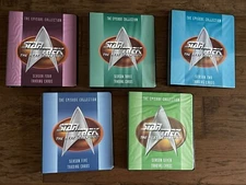 STAR TREK THE NEXT GENERATION SEASON 2 & 3 & 4 & 5 & 7 BINDER NM/MINT 5 BINDERS!