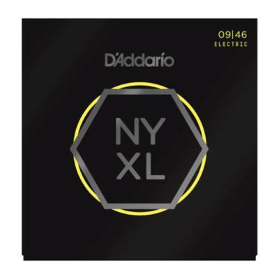 D'Addario NYXL0946 NW Electric Strings, Super Light Top / Regular Bottom, 9-46