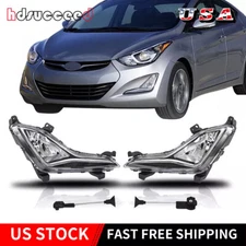Fog Lamp Lights Set For Hyundai Elantra GT 2013 2014 2015 2016 2017 Left & Right