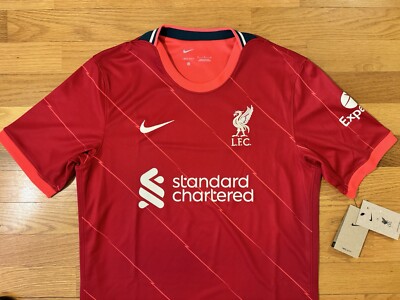 New M Nike Liverpool FC 2021/22 Home Soccer Jersey Kit Red DB2560
