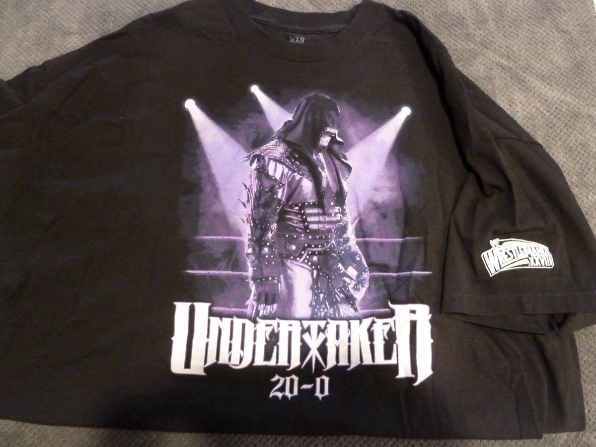 WWE/WWF Undertaker Black/Purple WrestleMania 20-0 Shirt 3XL | eBay