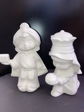 Nativity Sweet Tot 2 wise men  7 1/4"  D1153 Ceramic Bisque, Ready to Paint