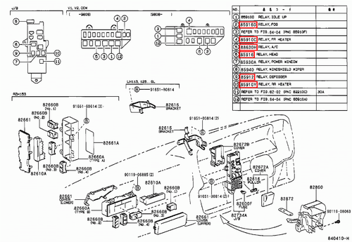 Genuine Hilux LN109 LN108 LN107 LN106 LN105 LN100 Heater Fan Blower Motor Relay - Picture 14 of 20