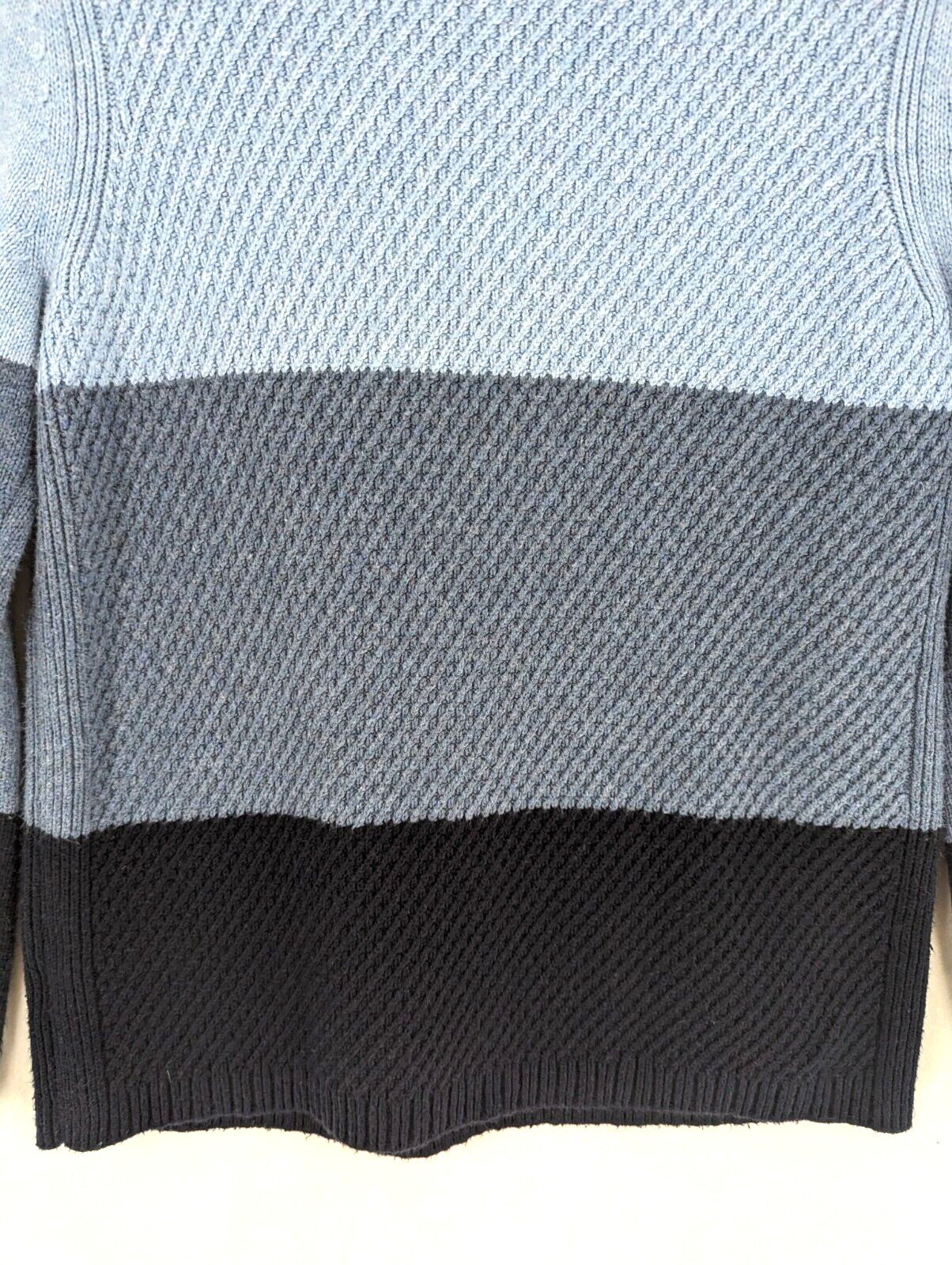 Talbots medium blue gradient button shoulder long… - image 13