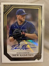 2021 Topps Gallery DREW RASMUSSEN RC Rookie  Autograph