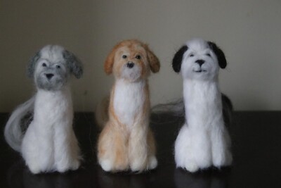Nadelgefilzt Shih Tzu, Lhasa Apso, Tibet Terrier, maltesische Modelle kostenloser UK-Versand