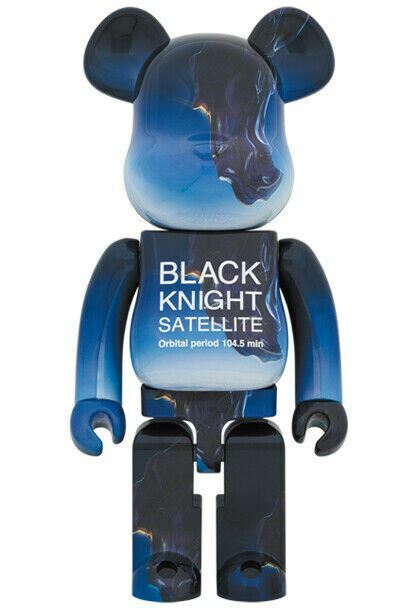 BE@RBRICK Medicom toy Bearbrick BLACK KNIGHT SATELLITE 1000 BE@RBRICK Medicom toy Bearbrick BLACK KNIGHT SATELLITE 1000