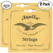 2-PACK Aquila 17U New Nylgut 6-String Tenor Ukulele Strings - gCcEAa Tuning