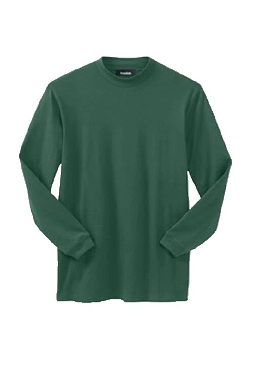Turtleneck Solid Big & Tall Casual Button-Down Shirts for Men